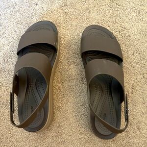 Brown Croc Wedges